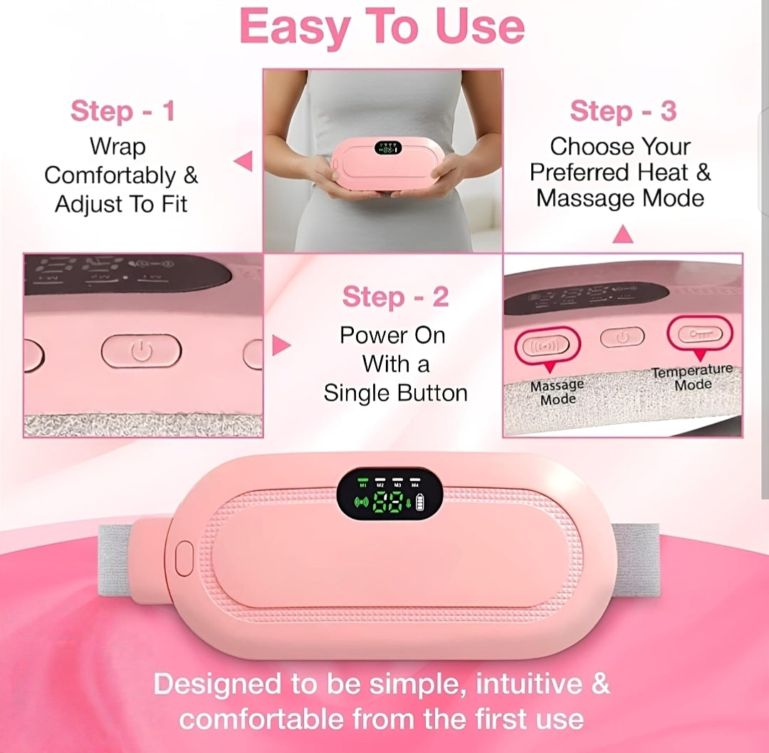 smart heating belt for period cramps relief
