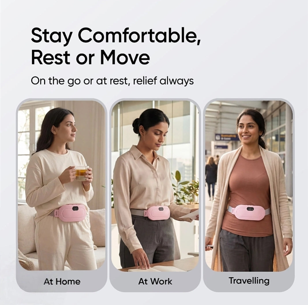 smart heating belt for period cramps relief